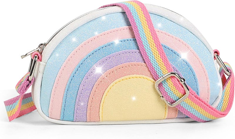 cotmcor Store Toddler Purse Valentines Gifts for Kids: 2 3 4 5 6 7 8 Year Old Girl Birthday Gift, Toys for Ages 2-4 Rainbow Crossbody Bag - Image 1